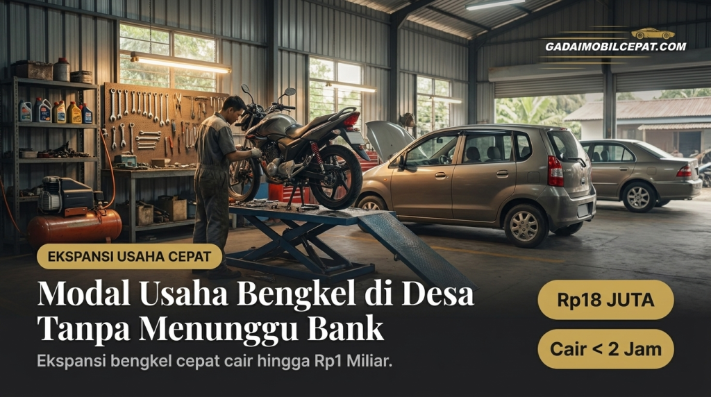 modal usaha bengkel motor dan kendaraan bagi UMKM desa