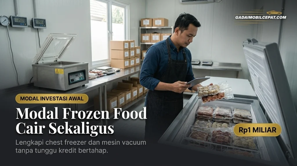 modal investasi awal freezer dan alat produksi bisnis frozen food