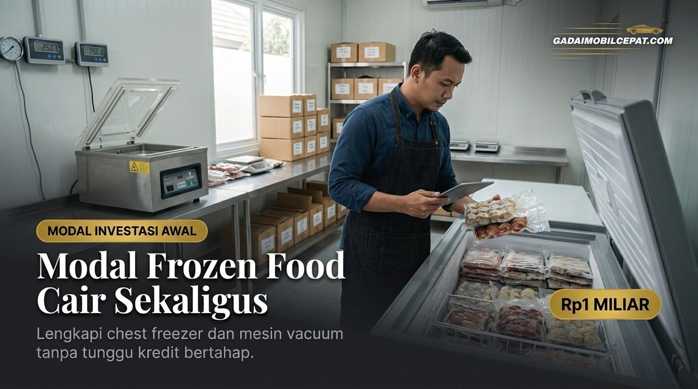 modal investasi awal freezer dan alat produksi bisnis frozen food